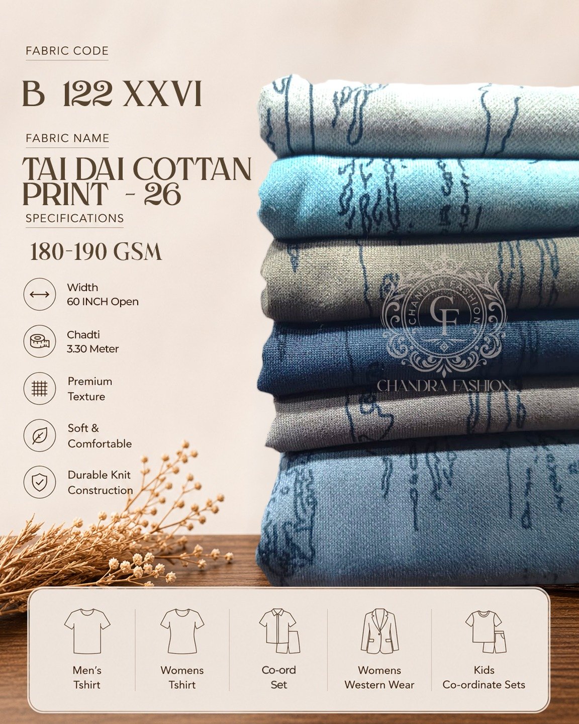 Tai Dai Printed Fabric - 26